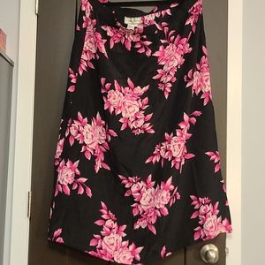 Silk Floral Skirt